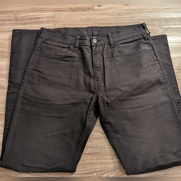 Levi's 505 work wear black denim 33 - Picture 2 of 3